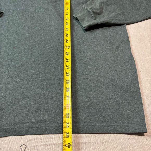 Carhartt Shirt Mens Sz 4XL Green Loose Fit Heavyweight Long Sleeve Pocket Tee - Picture 6 of 6